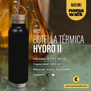 Botella térmica Hydro 650 ml. NOMA WALK